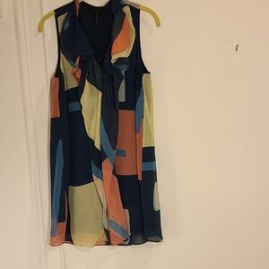 BCBGMaxAzria Colorful Abstract Mini Dress